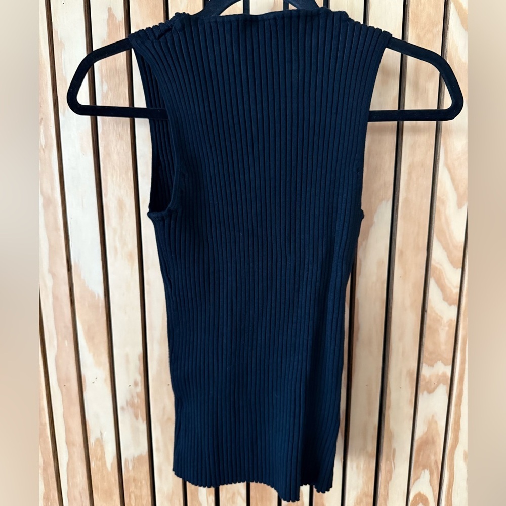 4/$20 - BELLDINI Black Ribbed Knit Tank- Size XL - Picture 2 of 4